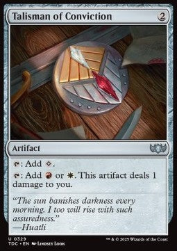 Talisman of Conviction⁣ - Commander: Tarkir: Dragonstorm⁣ (Uncommon)⁣ [329]