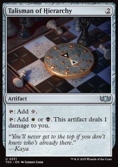 Talisman of Hierarchy⁣ - Commander: Tarkir: Dragonstorm⁣ (Uncommon)⁣ [331]