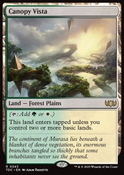Canopy Vista⁣ - Commander: Tarkir: Dragonstorm⁣ (Rare)⁣ [343]