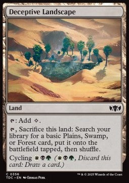 Deceptive Landscape⁣ - Commander: Tarkir: Dragonstorm⁣ (Common)⁣ [356]