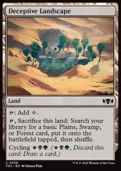Deceptive Landscape⁣ - Commander: Tarkir: Dragonstorm⁣ (Common)⁣ [356]