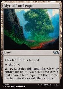Myriad Landscape⁣ - Commander: Tarkir: Dragonstorm⁣ (Uncommon)⁣ [380]