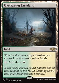 Overgrown Farmland⁣ - Commander: Tarkir: Dragonstorm⁣ (Rare)⁣ [381]