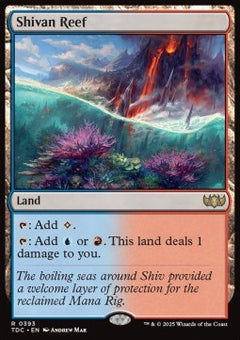 Shivan Reef⁣ - Commander: Tarkir: Dragonstorm⁣ (Rare)⁣ [393]