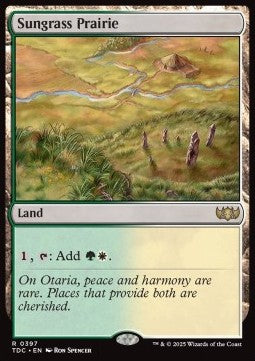 Sungrass Prairie⁣ - Commander: Tarkir: Dragonstorm⁣ (Rare)⁣ [397]