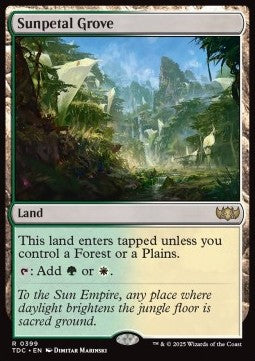 Sunpetal Grove⁣ - Commander: Tarkir: Dragonstorm⁣ (Rare)⁣ [399]