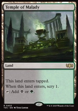 Temple of Malady⁣ - Commander: Tarkir: Dragonstorm⁣ (Rare)⁣ [403]