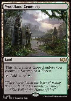 Woodland Cemetery⁣ - Commander: Tarkir: Dragonstorm⁣ (Rare)⁣ [412]