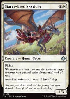 Starry-Eyed Skyrider⁣ - Tarkir: Dragonstorm⁣ (Uncommon)⁣ [25]