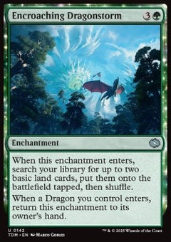 Encroaching Dragonstorm⁣ - Tarkir: Dragonstorm⁣ (Uncommon)⁣ [142]