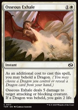 Osseous Exhale⁣ - Tarkir: Dragonstorm⁣ (Common)⁣ [17]