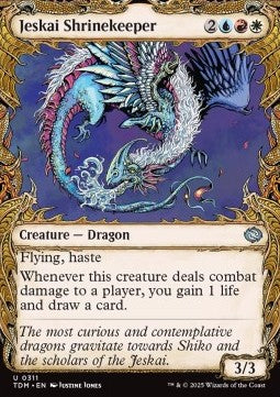 Jeskai Shrinekeeper⁣ - Tarkir: Dragonstorm: Extras⁣ (Uncommon)⁣ [311]