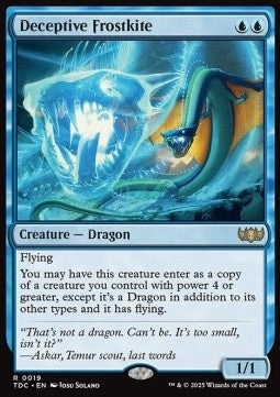 Deceptive Frostkite⁣ - Commander: Tarkir: Dragonstorm⁣ (Rare)⁣ [19]