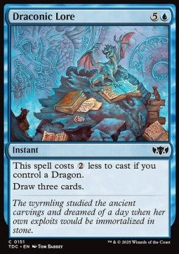 Draconic Lore⁣ - Commander: Tarkir: Dragonstorm⁣ (Common)⁣ [151]
