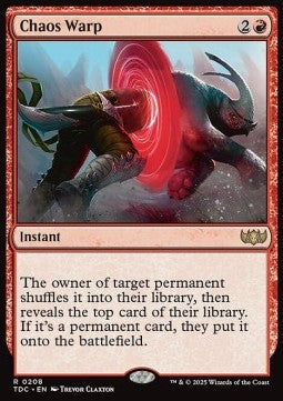 Chaos Warp⁣ - Commander: Tarkir: Dragonstorm⁣ (Rare)⁣ [208]
