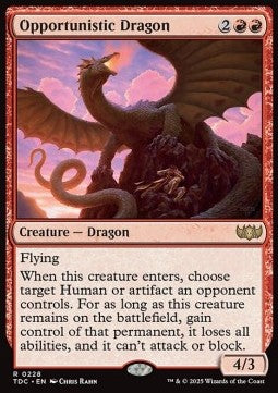 Opportunistic Dragon⁣ - Commander: Tarkir: Dragonstorm⁣ (Rare)⁣ [228]