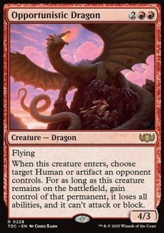 Opportunistic Dragon⁣ - Commander: Tarkir: Dragonstorm⁣ (Rare)⁣ [228]