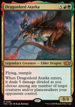 Dragonlord Atarka⁣ - Commander: Tarkir: Dragonstorm⁣ (Mythic)⁣ [285]