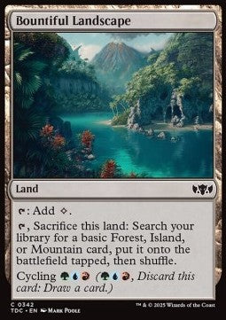 Bountiful Landscape⁣ - Commander: Tarkir: Dragonstorm⁣ (Common)⁣ [342]