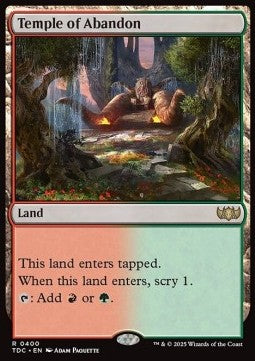 Temple of Abandon⁣ - Commander: Tarkir: Dragonstorm⁣ (Rare)⁣ [400]