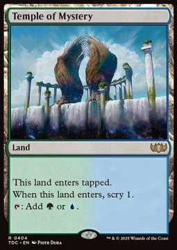 Temple of Mystery⁣ - Commander: Tarkir: Dragonstorm⁣ (Rare)⁣ [404]