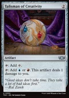 Talisman of Creativity⁣ - Commander: Tarkir: Dragonstorm⁣ (Uncommon)⁣ [330]