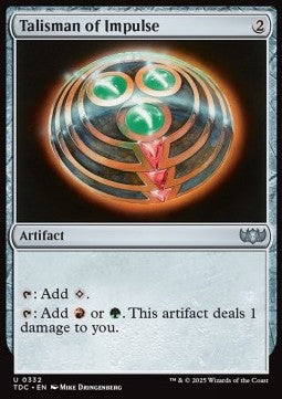 Talisman of Impulse⁣ - Commander: Tarkir: Dragonstorm⁣ (Uncommon)⁣ [332]