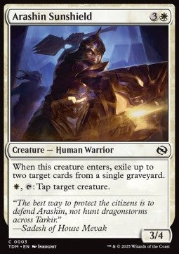 Arashin Sunshield⁣ - Tarkir: Dragonstorm⁣ (Common)⁣ [3]