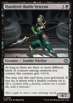 Hundred-Battle Veteran⁣ - Tarkir: Dragonstorm⁣ (Uncommon)⁣ [82]