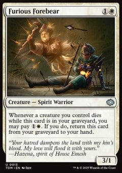 Furious Forebear⁣ - Tarkir: Dragonstorm⁣ (Uncommon)⁣ [13]