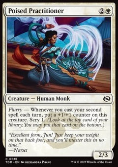 Poised Practitioner⁣ - Tarkir: Dragonstorm⁣ (Common)⁣ [18]