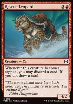 Rescue Leopard⁣ - Tarkir: Dragonstorm⁣ (Common)⁣ [116]