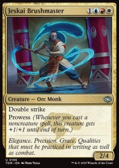 Jeskai Brushmaster⁣ - Tarkir: Dragonstorm⁣ (Uncommon)⁣ [195]