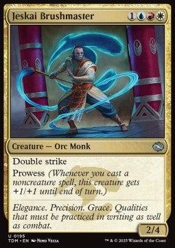 Jeskai Brushmaster⁣ - Tarkir: Dragonstorm⁣ (Uncommon)⁣ [195]