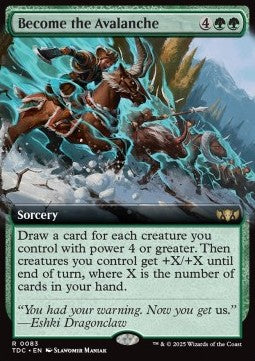 Become the Avalanche⁣ - Commander: Tarkir: Dragonstorm: Extras⁣ (Rare)⁣ [83]