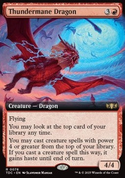 Thundermane Dragon⁣ - Commander: Tarkir: Dragonstorm: Extras⁣ (Rare)⁣ [78]