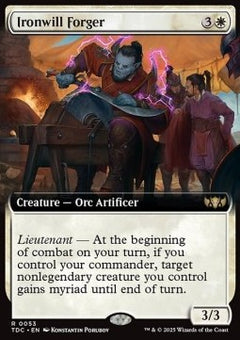 Ironwill Forger⁣ - Commander: Tarkir: Dragonstorm: Extras⁣ (Rare)⁣ [53]
