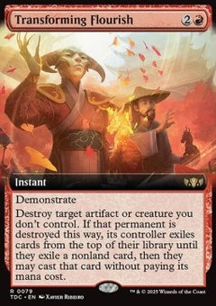 Transforming Flourish⁣ - Commander: Tarkir: Dragonstorm: Extras⁣ (Rare)⁣ [79]
