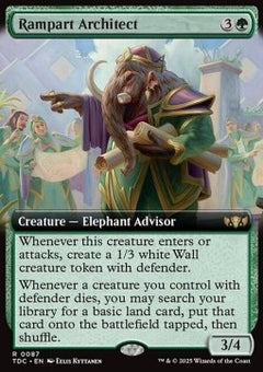 Rampart Architect⁣ - Commander: Tarkir: Dragonstorm: Extras⁣ (Rare)⁣ [87]