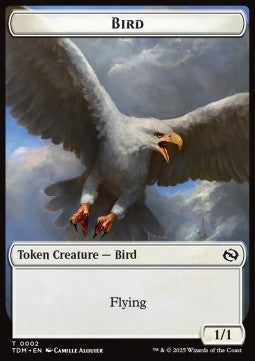 Bird Token (W 1/1) // Inkling Token (WB 2/1)⁣ - Tarkir: Dragonstorm: Tokens⁣ (Token)⁣ [CT 2/28]