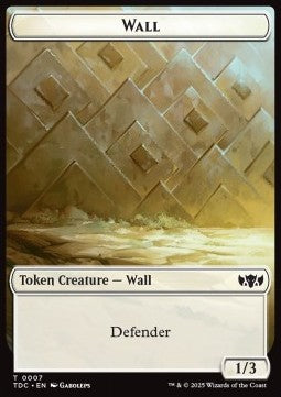 Wall Token (W 1/3) // Spider Token (G 1/2)⁣ - Tarkir: Dragonstorm: Tokens⁣ (Token)⁣ [CT 7/25]