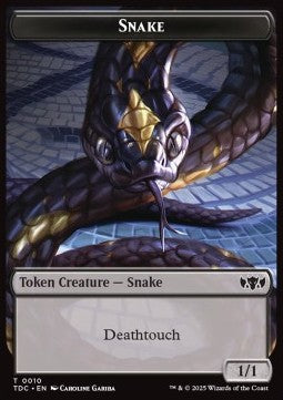 Snake Token (B 1/1) // Myr Token (A 1/1)⁣ - Tarkir: Dragonstorm: Tokens⁣ (Token)⁣ [CT 10/30]