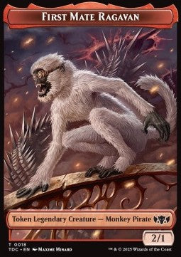First Mate Ragavan Token (R 2/1) // Treasure Token⁣ - Tarkir: Dragonstorm: Tokens⁣ (Token)⁣ [CT 18/16]