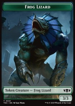 Frog Lizard Token (G 3/3) // Dragon Token (R 5/5)⁣ - Tarkir: Dragonstorm: Tokens⁣ (Token)⁣ [CT 21/14]