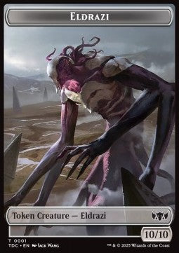Eldrazi Token (C 10/10) // Citizen Token (GW 1/1)⁣ - Tarkir: Dragonstorm: Tokens⁣ (Token)⁣ [CT 1/26]