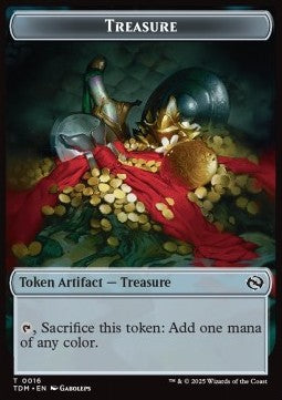 Treasure Token // Beast Token (G 3/3)⁣ - Tarkir: Dragonstorm: Tokens⁣ (Token)⁣ [CT 16/20]