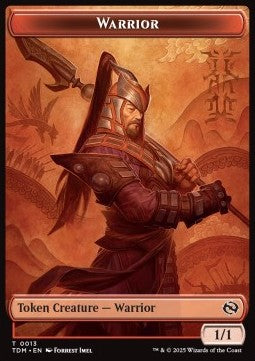 Warrior Token (R 1/1) // Goblin Token (R 1/1)⁣ - Tarkir: Dragonstorm: Tokens⁣ (Token)⁣ [T 13/12]
