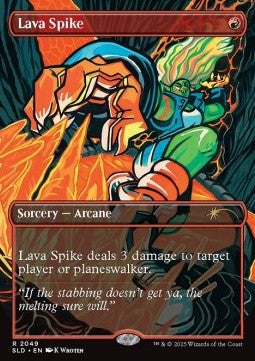 Lava Spike (V.1)⁣ - Secret Lair Drop Series: The Ultimate Pencil Superdrop⁣ (Rare)⁣ [2049]