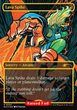 Lava Spike (V.2)⁣ - Secret Lair Drop Series: The Ultimate Pencil Superdrop⁣ (Rare)⁣ [2054]