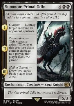 Summon: Primal Odin⁣ - Magic: The Gathering - FINAL FANTASY⁣ (Rare)⁣ [121]